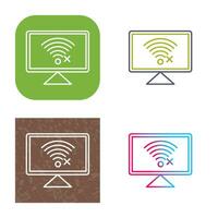 Disconnected Network Vector Icon