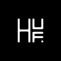 HUF letter logo vector design, HUF simple and modern logo. HUF luxurious alphabet design