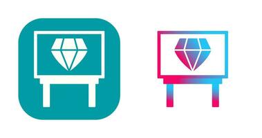 Diamond Exhibit Vector Icon