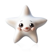 étoile de mer mignonne icône ai génératif png