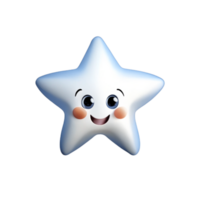 étoile de mer mignonne icône ai génératif png