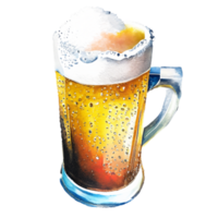 Beer Drink Glass AI Generative png