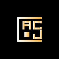 ACJ letter logo vector design, ACJ simple and modern logo. ACJ luxurious alphabet design
