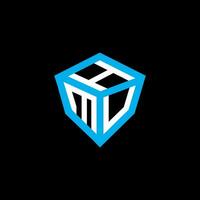 HMU letter logo vector design, HMU simple and modern logo. HMU luxurious alphabet design