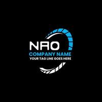 NAO letter logo vector design, NAO simple and modern logo. NAO luxurious alphabet design