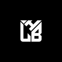 hlb letra logo vector diseño, hlb sencillo y moderno logo. hlb lujoso alfabeto diseño