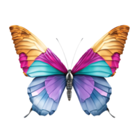 papillon coloré beauté ai génératif png