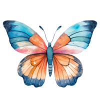 farfalla impostato volare ai generativo png