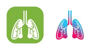 icono de vector de pulmones