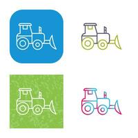 Industrial Tractor Vector Icon