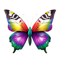 papillon coloré beauté ai génératif png