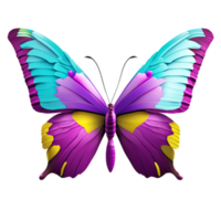 papillon coloré beauté ai génératif png