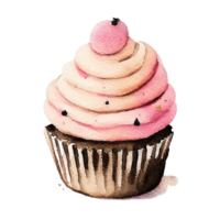 petit gâteau sucré crème ai génératif png