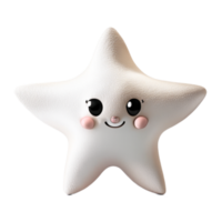 étoile de mer mignonne icône ai génératif png