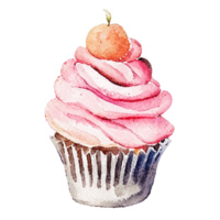 Cupcake Sweet Cream AI Generative png