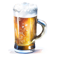 Beer Drink Glass AI Generative png