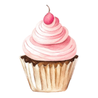 Cupcake Sweet Cream AI Generative png
