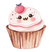 Cupcake Sweet Cream AI Generative png