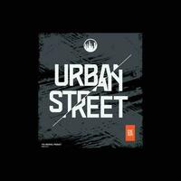 Urban street t-shirt and apparel design vector