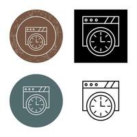 Wall Clock Vector Icon