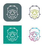 Gorilla Vector Icon