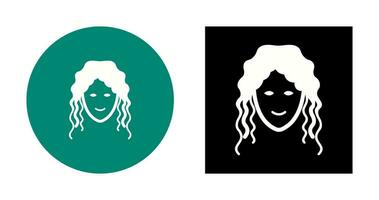 Hair Curly Vector Icon