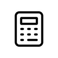 Calculator icon in trendy flat style isolated on white background. Calculator silhouette symbol for your website design, logo, app, UI. Vector illustration, EPS10.