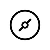 Compass icon in trendy flat style isolated on white background. Compass silhouette symbol for your website design, logo, app, UI. Vector illustration, EPS10.