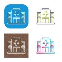 icono de vector de hospital