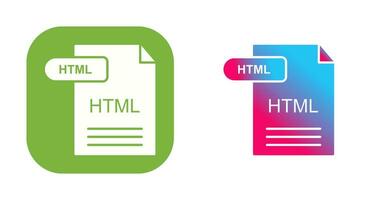 icono de vector html