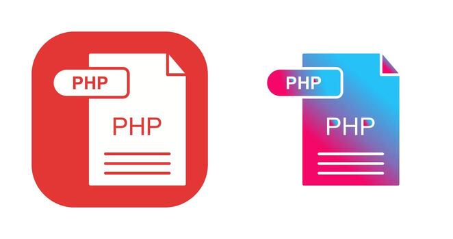 icono de vector de php