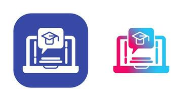 E Learning Vector Icon