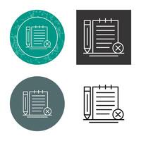 Unchecked Notes Vector Icon