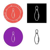 Bowling Pin Vector Icon