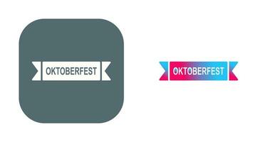 icono de vector de banner de oktoberfest