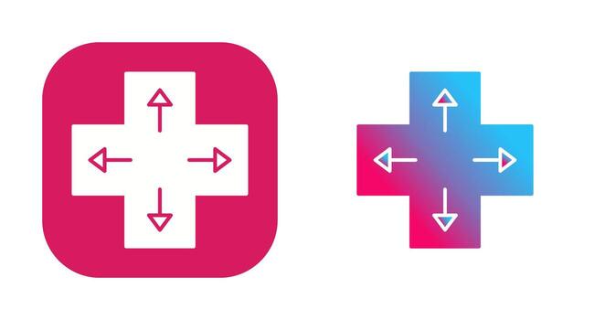 Unique Direction Keys Vector Icon