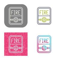 Fire Button Vector Icon