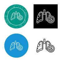 Lung Cancer Vector Icon