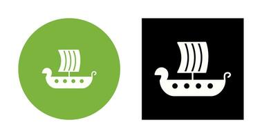 Viking Ship Vector Icon