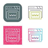 Www Vector Icon