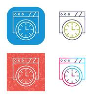 Wall Clock Vector Icon