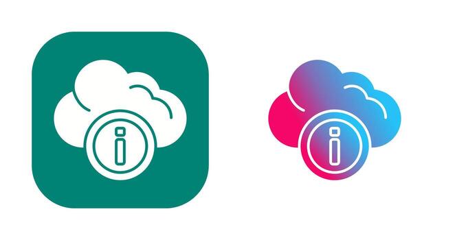 icono de vector de computación en la nube