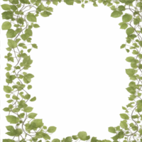 Vine Border PNG Transparent Background Ai Generative