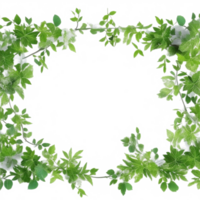 Vine Border PNG Transparent Background Ai Generative