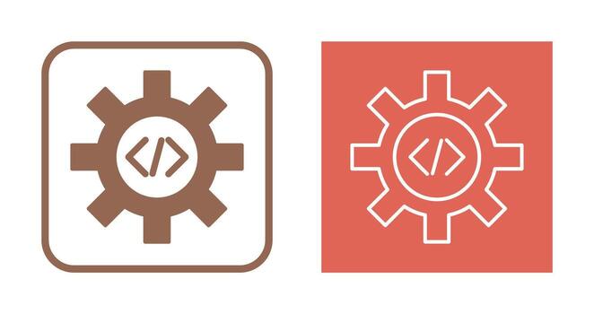 Unique Code Optimization Vector Icon