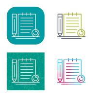 Rechecked Notes Vector Icon