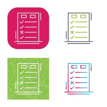 Today to Done CheckList Vector Icon