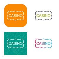 Casino Sign Vector Icon