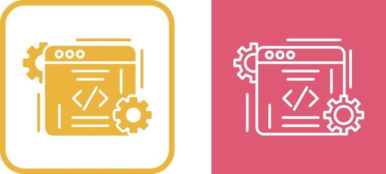 icono de vector de codificación