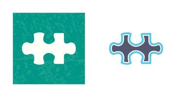 Unique Puzzle Piece Vector Icon